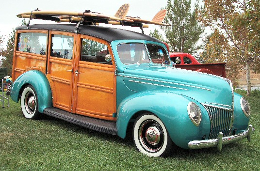 Surf's Up 1939 Ford Deluxe woodie From OldWoodiescom website